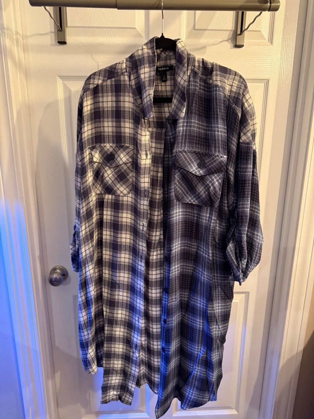 torrid Black and White Plaid Button-Down Shirt